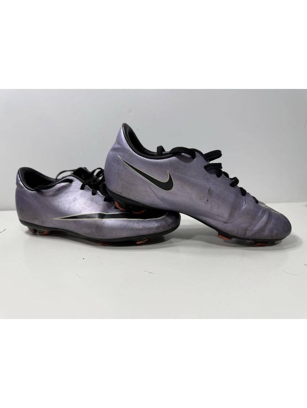 Nike Mercurial Victory Youth Soccer Cleats Black Purple (651642-580) Size 2.5Y - Picture 4 of 6